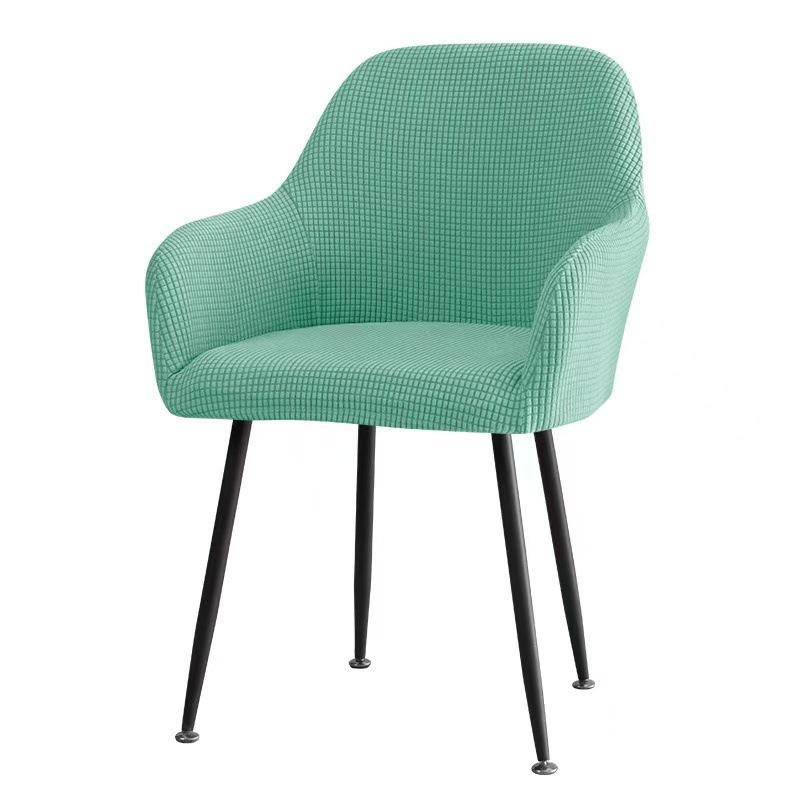 

Elastic Home Use Hotel Dining Seating High Armchair Cover Corn Fleece Cloth Large Curved Chair Case Universal Type 24*20*4cm