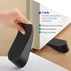 2 Pack Door Stopper Black Extra Large Door Stopper 1.9in Height Big Door Stop Heavy Duty Non-Slip Rubber Door Stop Door