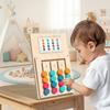 Holz Montessori Lernbrett Farbe Form Zuordnungsspiel Früherziehungsspielzeug für Kinder Gehirnentwicklung Logisches Denkvermögen