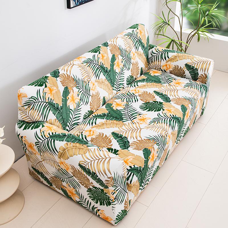 1pc Elastic Sofa Slipcover Printed Non-slip Sofa Covers Universal Furniture Protector for Bedroom Office Living Room Home Decor