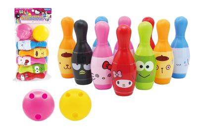 Onoeman Sanrio Characters Rolling Bowling Set