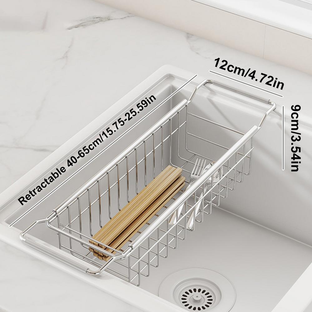 

Sink Organizer Kitchen Drain Rack Sink Storage Rack Wire Basket Under Shelf Basket Kitchen Drain Rack For Holds Dishes Cups