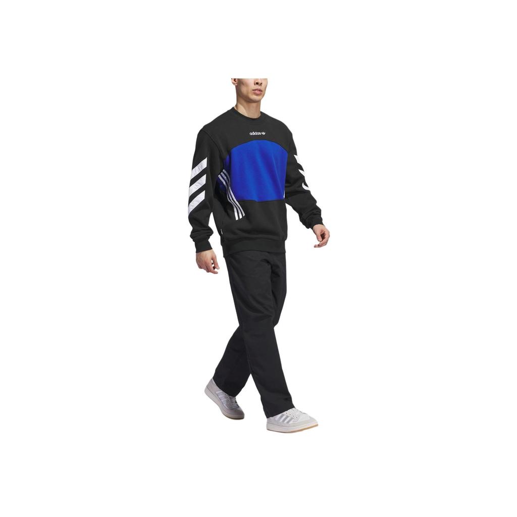 adidas Originals Premiere Crewneck Regular Fit Soft Cotton Blend Classic Logo Casual Sweatshirt Men Black IY1613