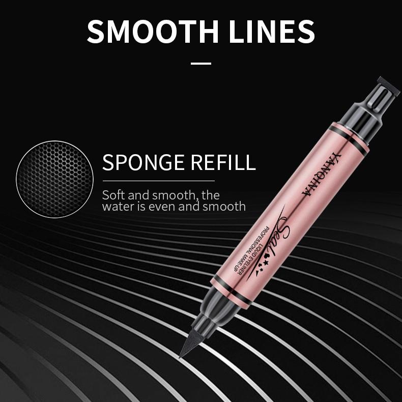 Kredka do oczu Star Eyeliner 1 szt. Dwustronna wodoodporna szybkoschnąca trwała płynna kredka do oczu makijaż oczy kosmetyki narzędzie