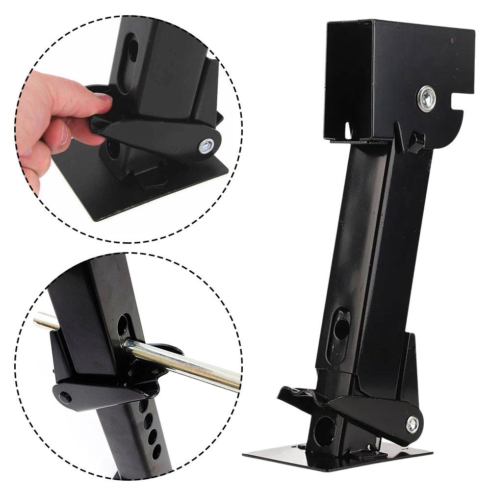 Trailer Stabilizer Jacks Adjustable Stabilizer Jack 650lbs Lifting Capacity Telescoping Swing Down Outriggers 2 Color