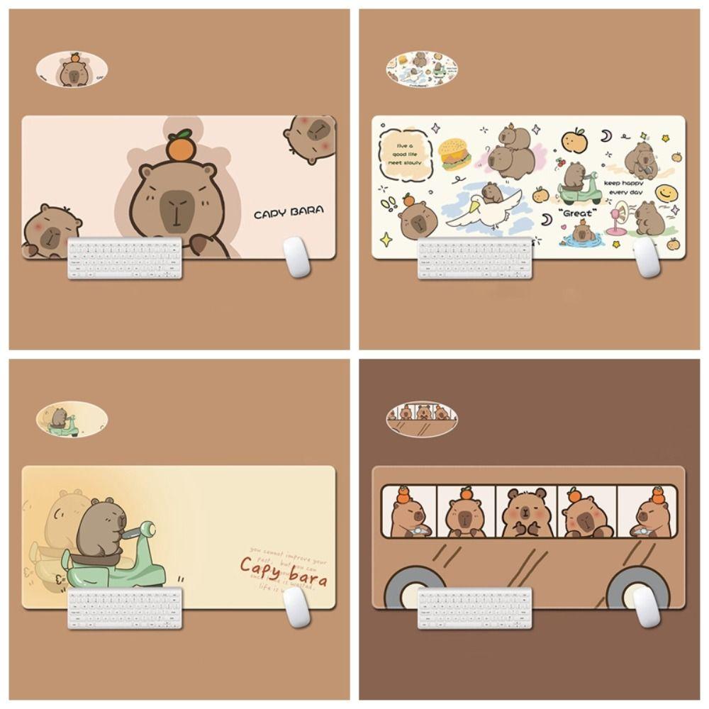 Cartoon Desk Pad Capybara Keyboard Mice Mat Cute Mouse Pad
