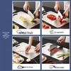 Double-Sided Stainless Steel Anti-Mold Cutting Board for Kitchen and Fruit Chopping.
