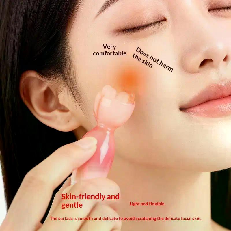 1Pcs  Seedpod Shape Massager Facial Physiotherapy Tool Resin Gua Sha Face Skin Care Massage Stick Smooth Face Massage Tool