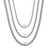 1 Meter/Los 316L Edelstahl Kettenzubehör für Damen Herren 3/4/5mm Weizenkette DIY Schmuckherstellung Großhandel Massenkette