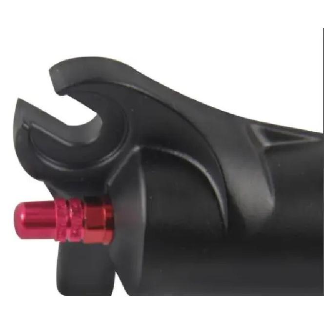 Bolany Mountain Bike Fork Suspension Double Airbag, Red Bike Front Straight Tube, Shock Absorber, Magnesium Alloy, Bike Accessor