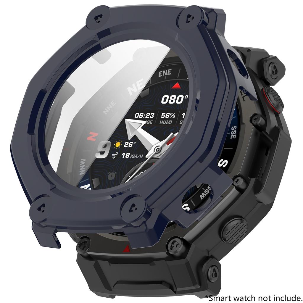 Tempered Glass Case For Amazfit T REX 3Pro 44mm Screen Protector Hard PC Bumper Protective Cover for T-REX3Rro 48mm Accessories