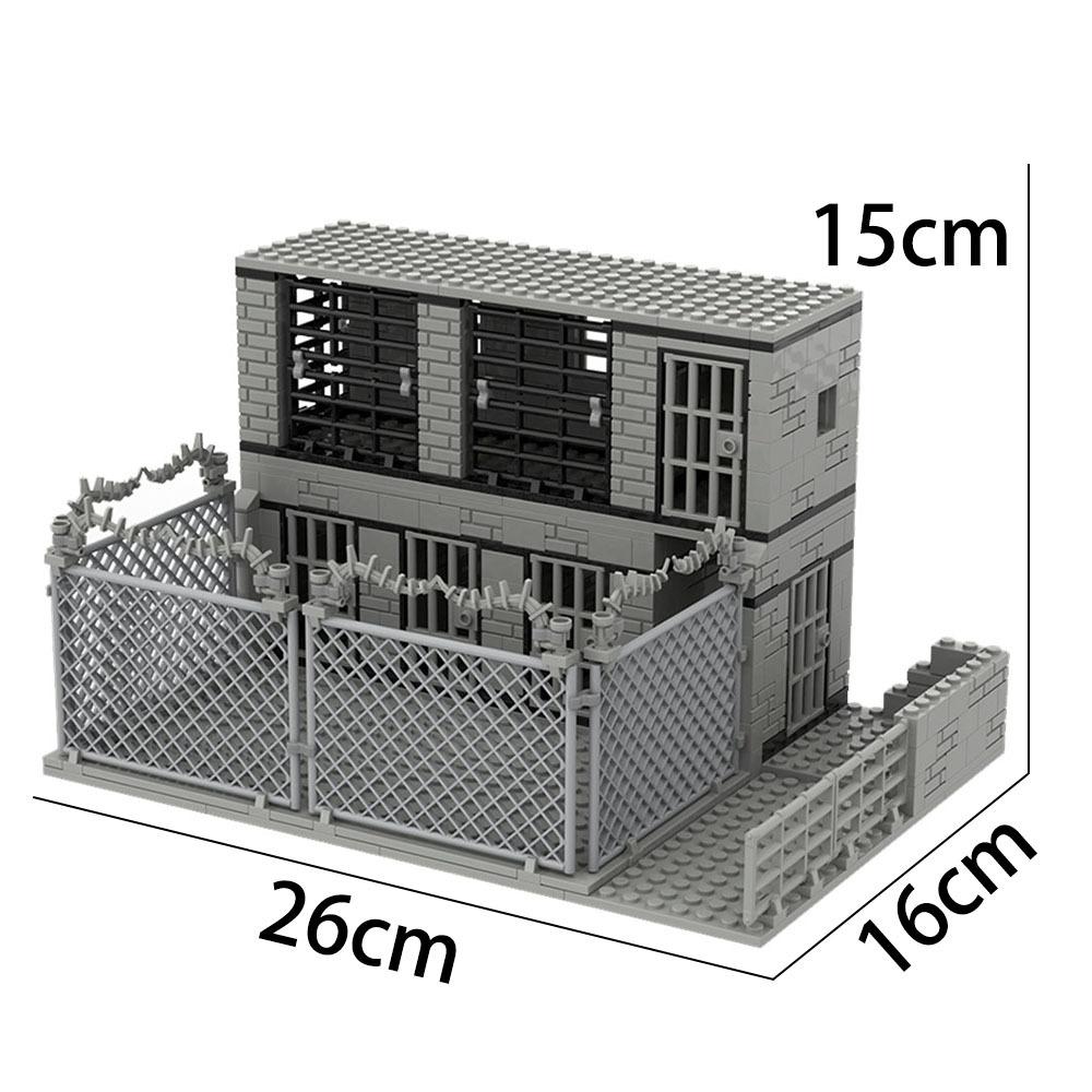 

Compatible Mini Building Block Set Military Police Police SWAT Station Prison Scene MOC Creative DIY Assembly Toy