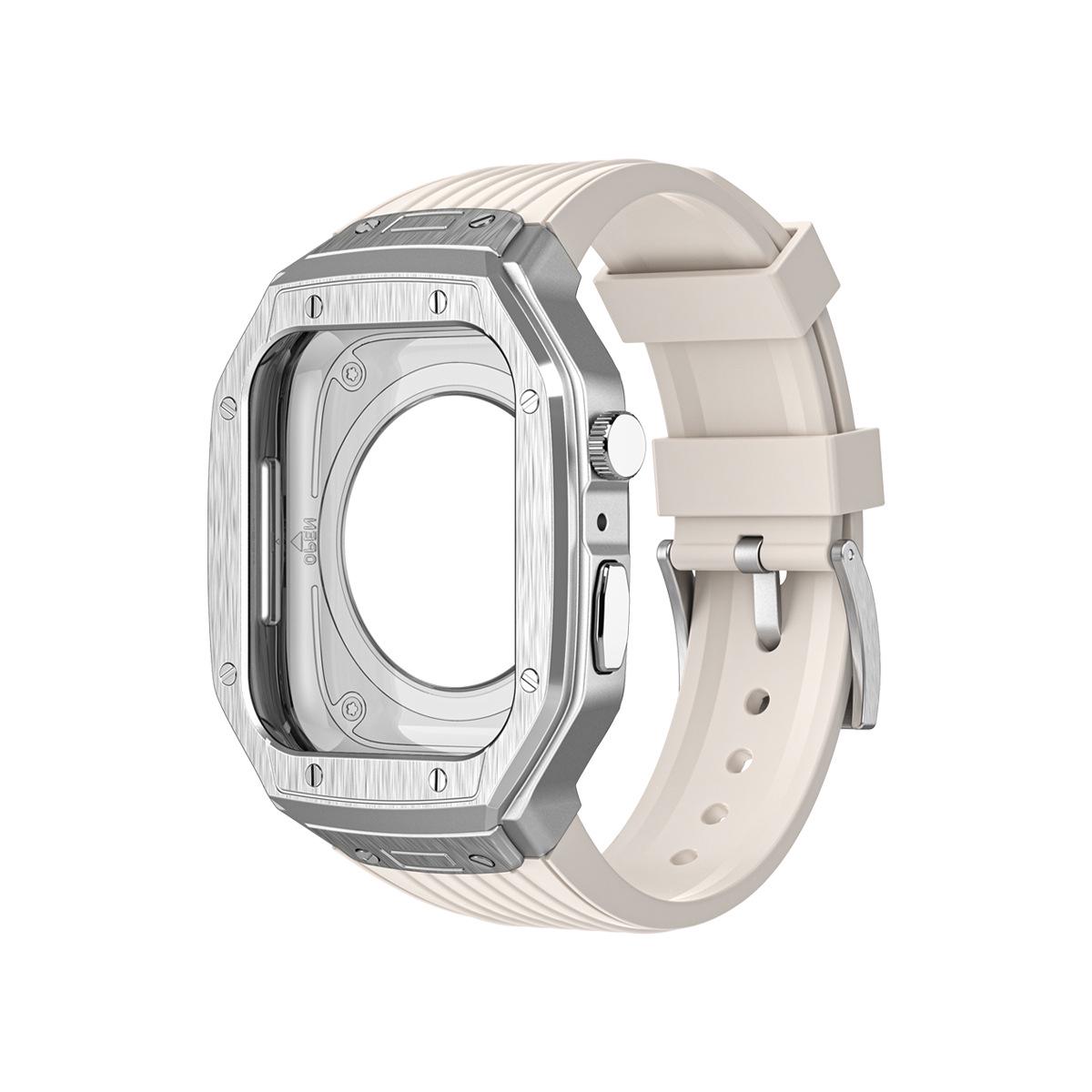 

Compatible Metal Band for Apple Watch Series 6 and 8 - Instantly Transforms Your iWatch 44/45MM
