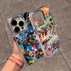 Graffiti Cool Art Phone Case For IPhone 17 Air 16 E 15 14 13 12 11 Plus Pro Max Electroplated Transparent Soft Shell