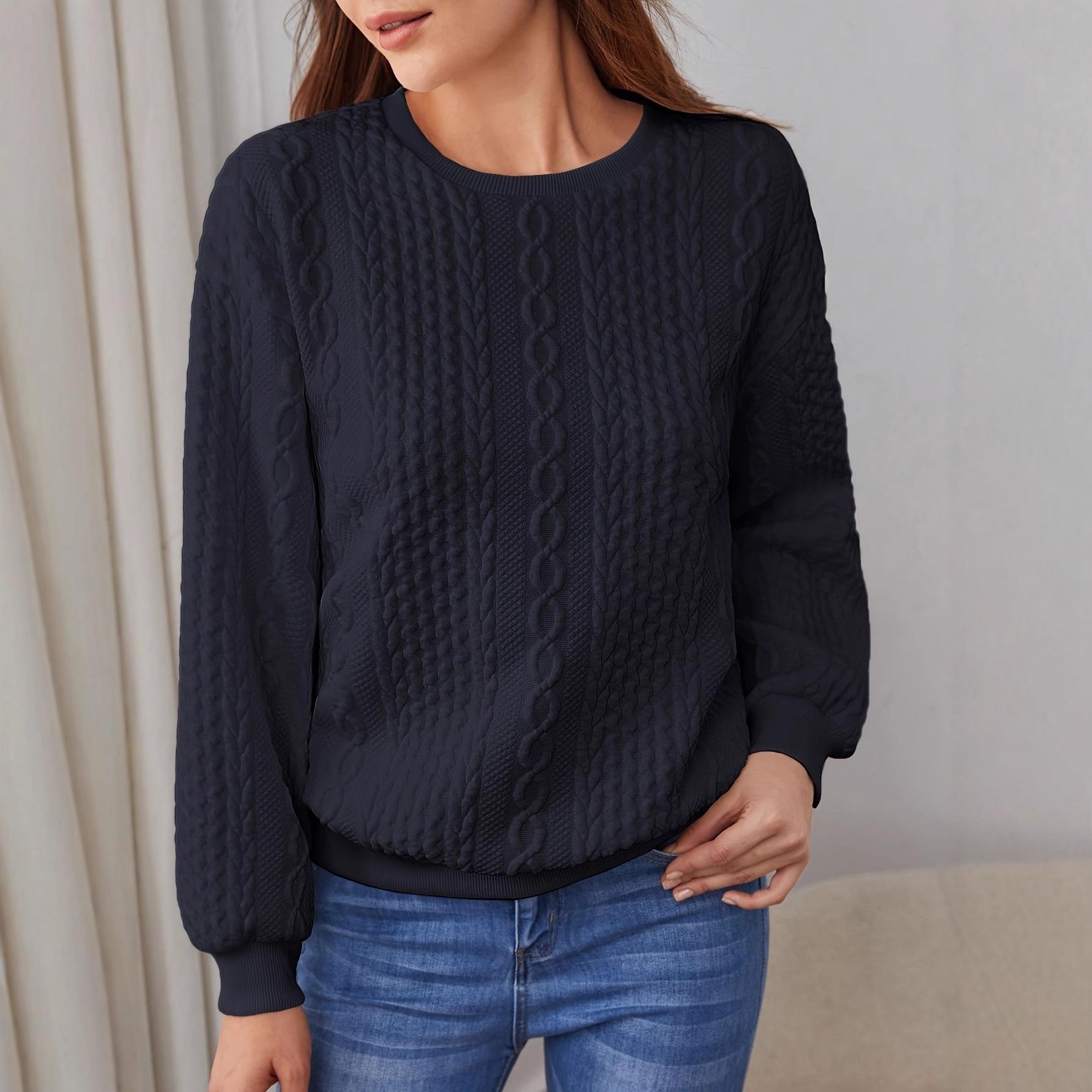 

A New Vacation-style Women s Fashionable Off-the-shoulder Sleeve Sweatshirt XXL чорний