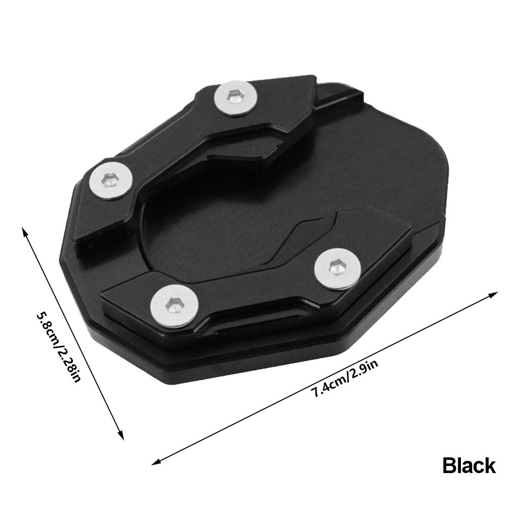 Aluminum Alloy Universal Motorcycle Bike Kickstand Extender Foot Side Stand Extension Foot Support Plate Motorbike Accessories