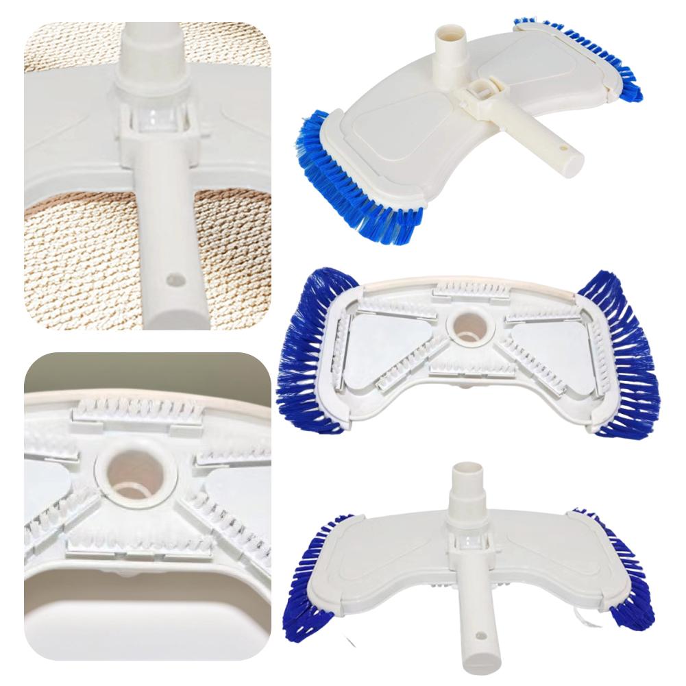 

Swimming Pool Cleaning Brush Curved Pool Suction Vacuum Head Brush Lightweight Cleaning Brush for Inground Swimming Pool China Mainland