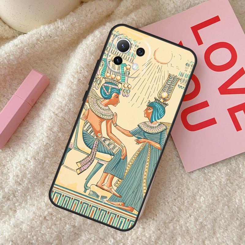 Egypt Nefertiti Ankh Case For Xiaomi 15 14 Ultra 13T 14T 15T Pro 17 Pro Max POCO F8 F7 F5 F6 X3 X5 X6 X7 Pro Cover
