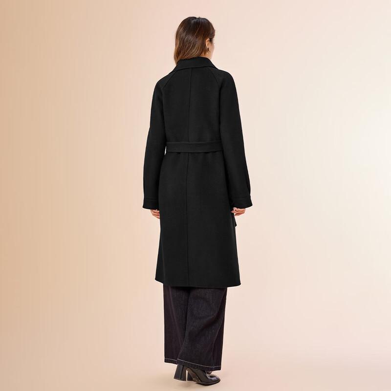 IEF 2025 Winter Korean Style Commuter Wool Blend Long Coat