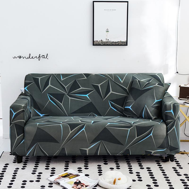 Trykt Stretch Sofatrekk Elastisk Polyester Spandex Sofatrekk, Universalt Tilpasset Sofatrekk for Sofamøbelbeskytter