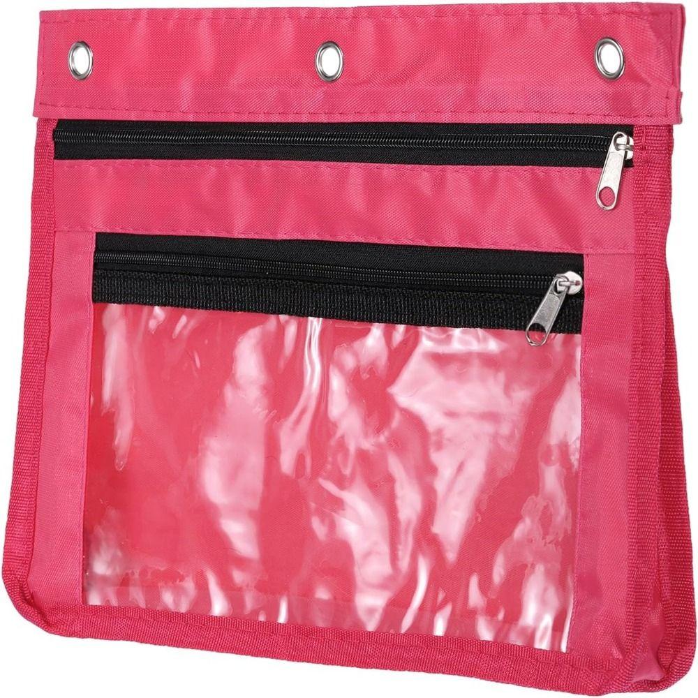 Zipper Pencil Bag Expandable Storage Bag Colorful Pen Holder Binder Pouch  Home
