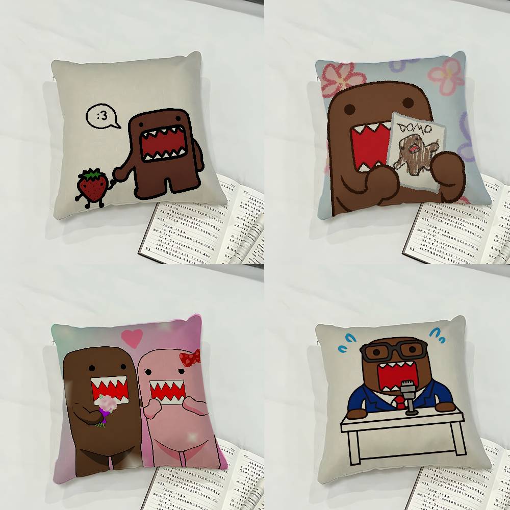 Cute DDomo Kun Case Plush Fabric Soft Pillowcase Double Sided Print Cushion Cover Household Gifts