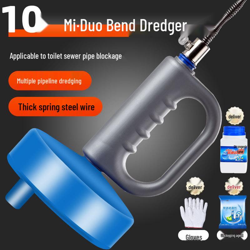 Multifunctional Toilet & Kitchen Pipe Unblocking Tool