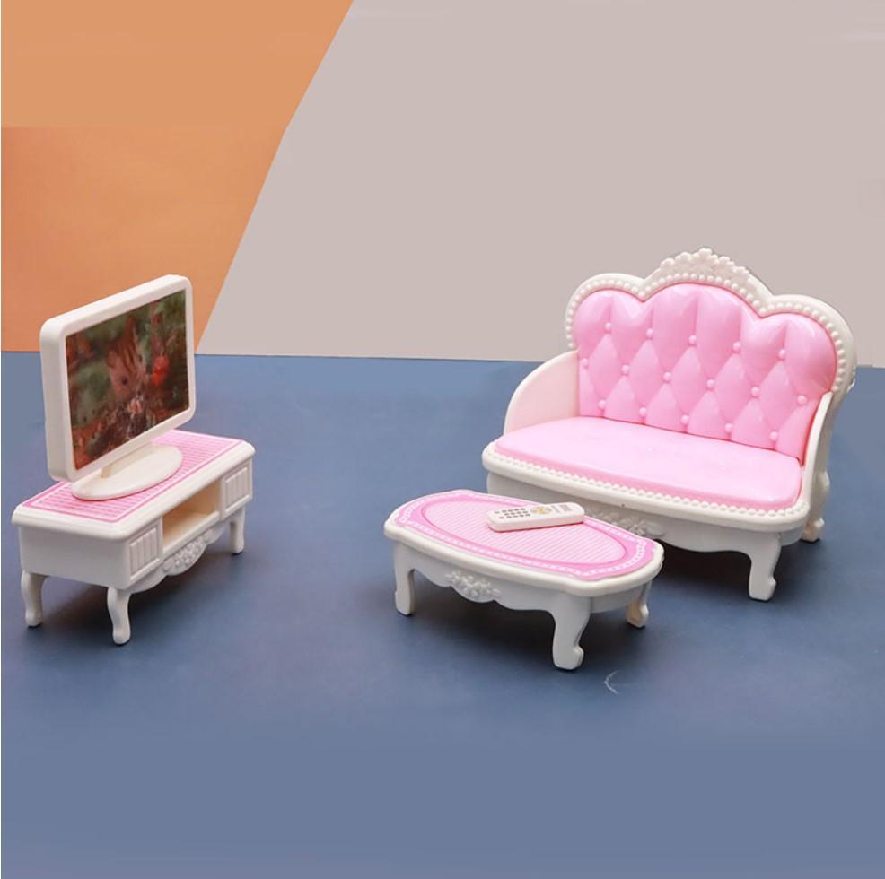 Play House Toy Simulation Mini Furniture Full Set Kitchen Doll House Miniature Food Play Scene Ornament Girl Model
