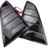 Rear Quarter Window Louvers Scoops Spoiler Car Tunning Panel Side Air Vent Cover Compatible For Ford Mustang 2015 2016 2017 2018 2019-2023(Shiny