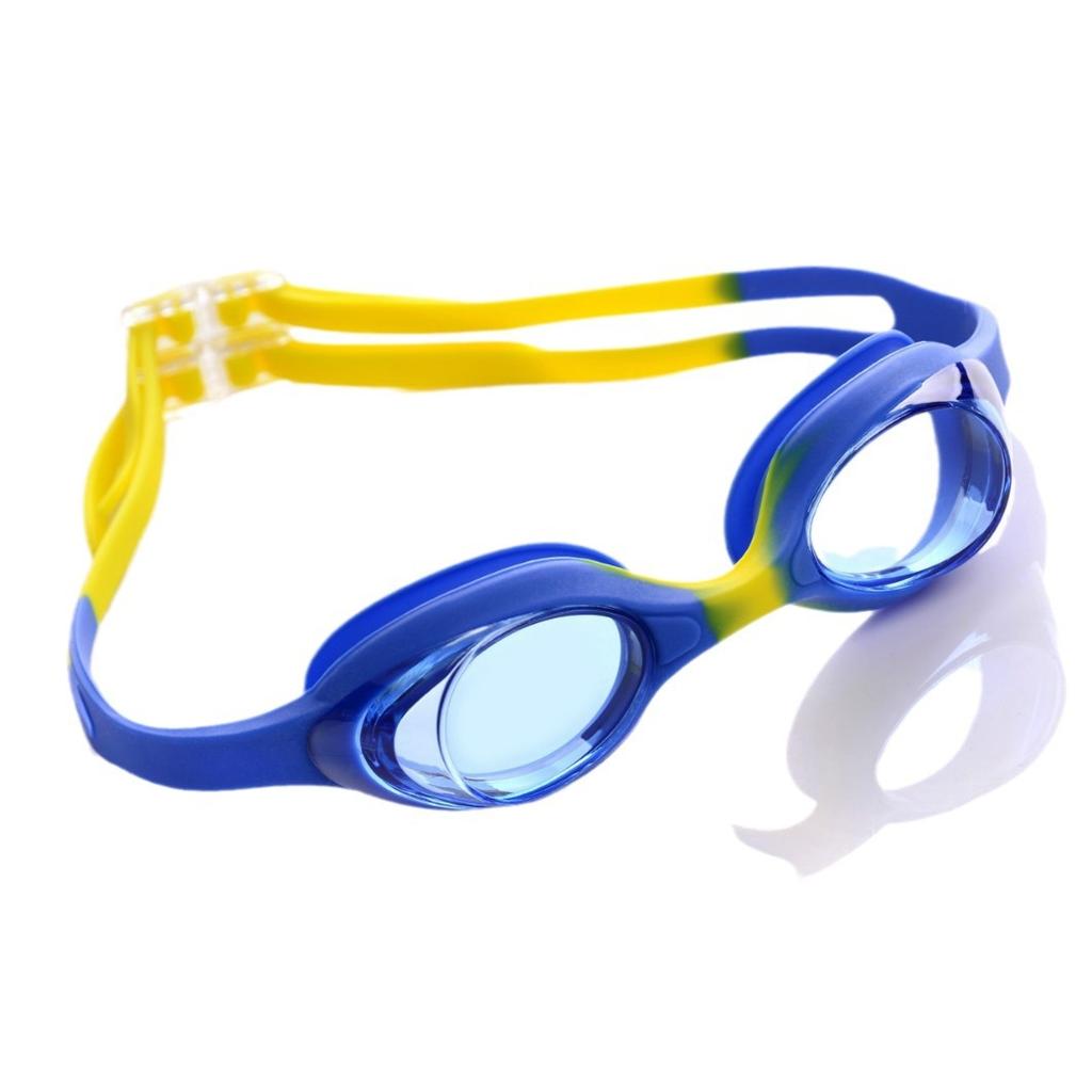 Boxed children's silicone anti-fog swimming goggles