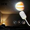 LED Ambient Lamp USB Star Projector Light, Flexible Gooseneck Night with 3/4/6/12/24 Adjustable Projection Light Films, for Bedroom Ceiling