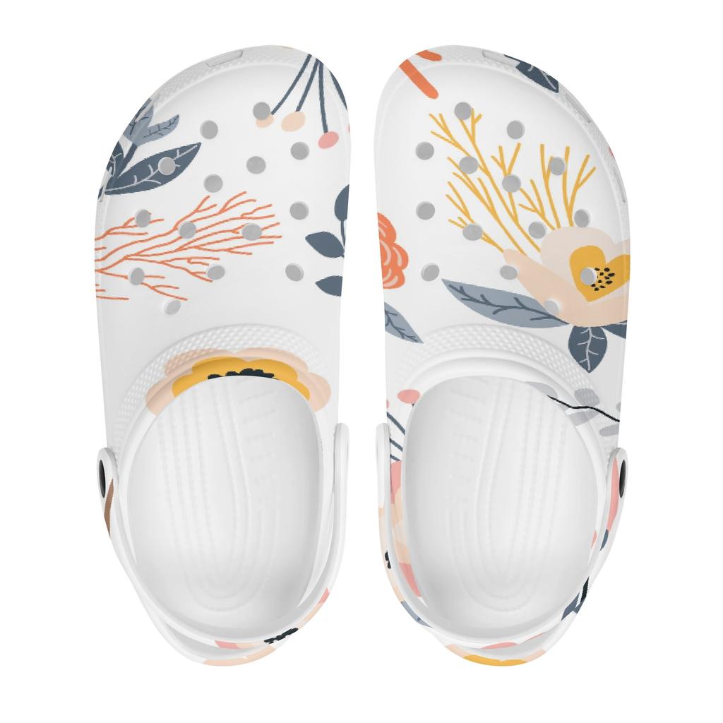 Bright Printed EVA Travel Clogs Unisex Ventilated Soft Travel Use Slip On Beach Garden Daily Walking Leisure Sandals Beach Wear
