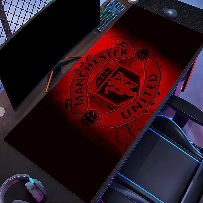 Red Devils Mouse Pad, Large Gaming Desk Mat, Non-slip XXL Mousepad for Laptop & Tablet, Mini PC Playmat with Stitched Edges