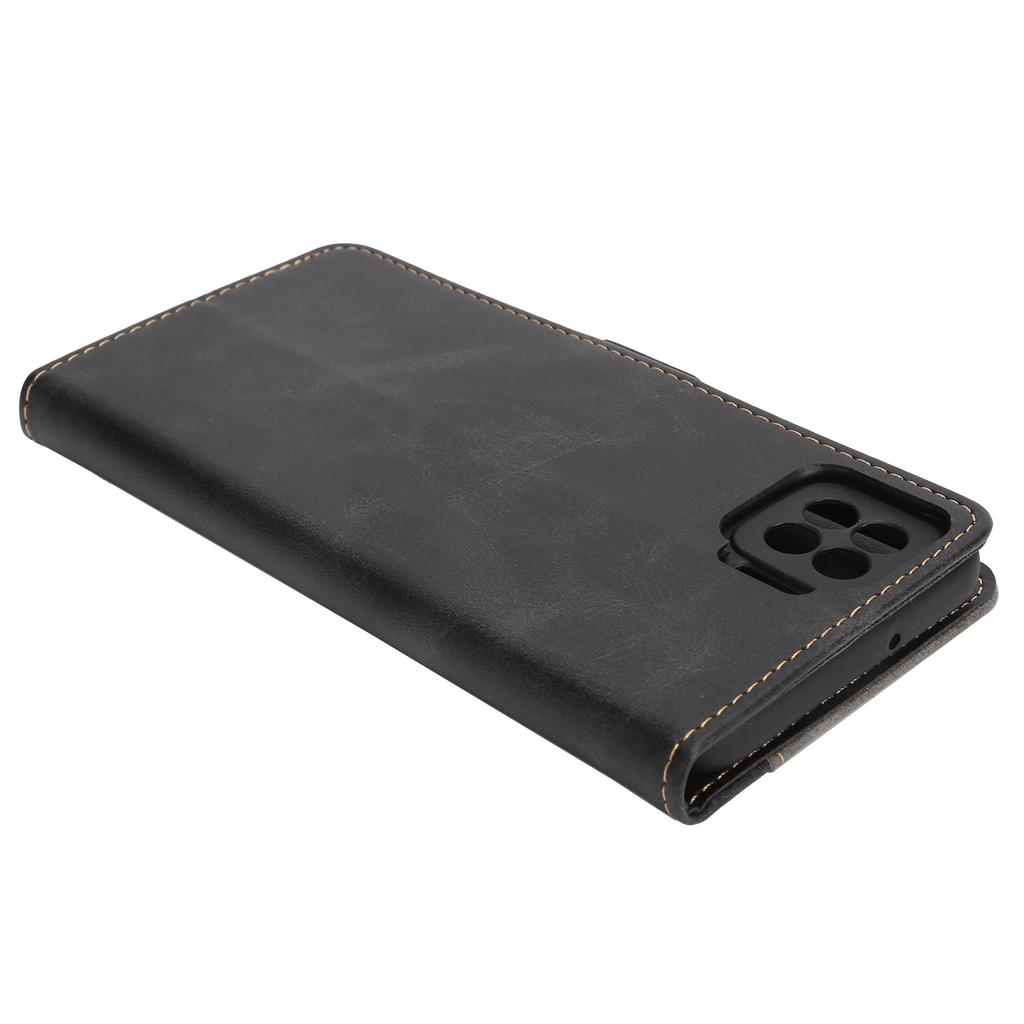 Magnetic PU Leather Phone Flip Cover Case for OPPO F17 Mobile Phone Protective Case