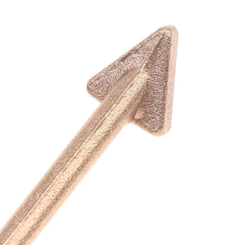 1Pcs Reparatur Dreieckige Kupfer Glättung Leder Floß Reparatur Falten Bügeln Eisen