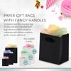 10pcs Mini Gift Bags with Handles Party Favor Bags Treat Bags Paper Gift Wrap Bags Black Tote Bags Shopping Bags