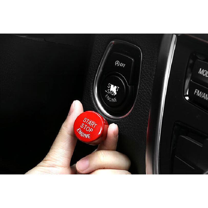 ABS Red Ignition Switch Start Button Frame Trim For BMW 3 4 Series GT 2013-