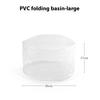 Outdoor Portable Clear Wash Basin Folding Dish Tub Sink Backpacking Kitchen Wash Fruit Camping Hiking Food Storage Container
