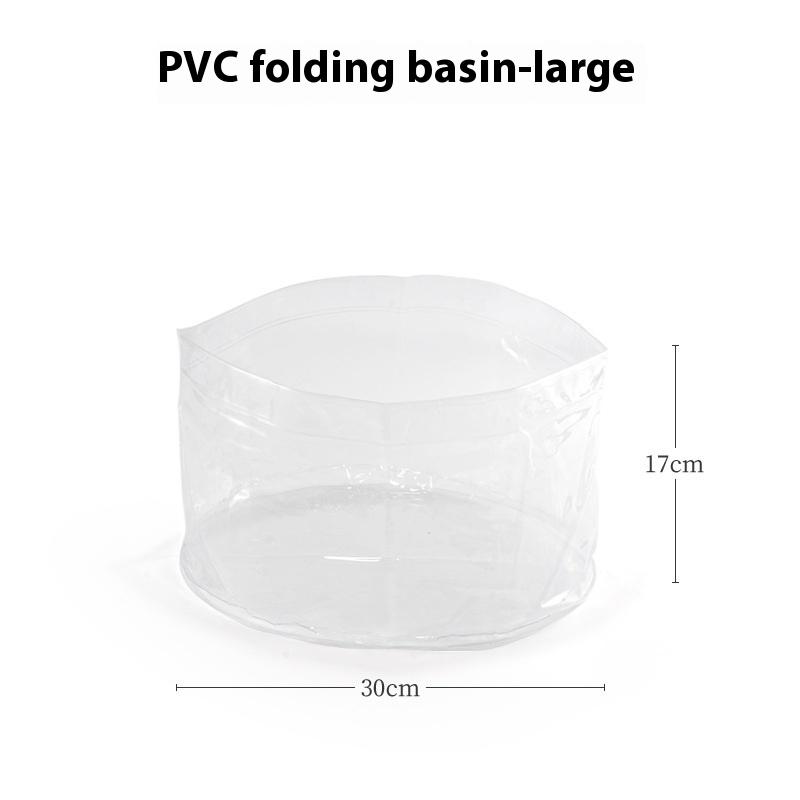 Outdoor Portable Clear Wash Basin Folding Dish Tub Sink Backpacking Kitchen Wash Fruit Camping Hiking Food Storage Container