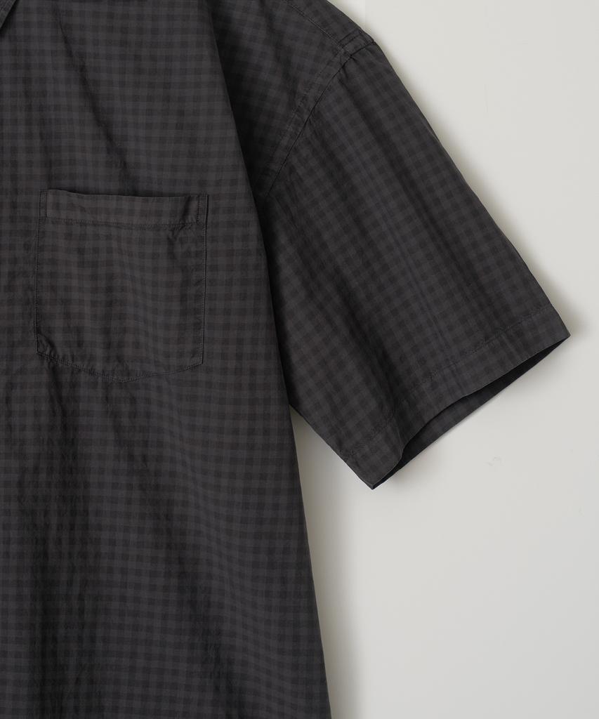 ANOTHER OFFICE Huge Garment Gingham Check Shirt (Sumi)