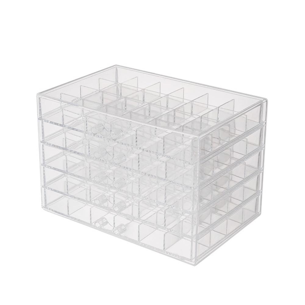 120 Grids Jewelry Storage Box Drawer Style Jewelry Sorting Box Transparent Organizer Box  Vanity