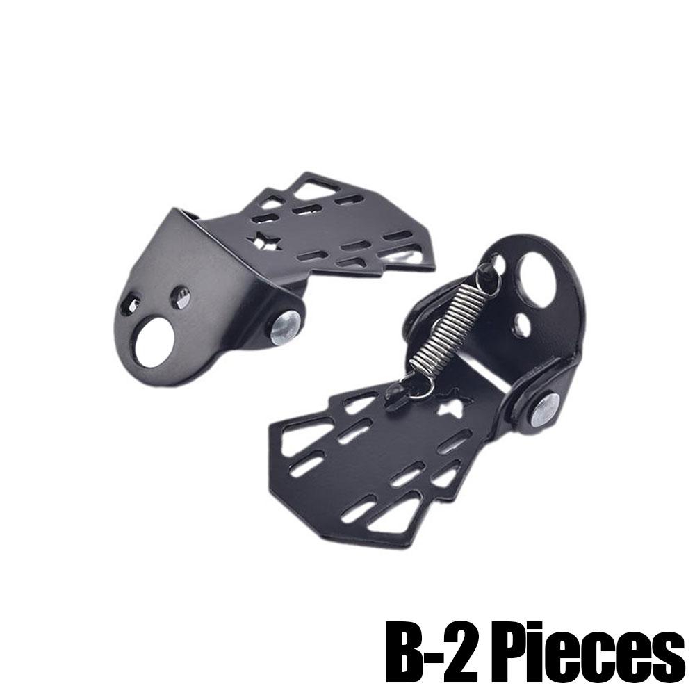 2Pcs MTB Rear Seat Footrest Mounted On Back Wheel Bike Pedals Folding Footboard Cycling Accessories Non-slip Bicycle Pedals