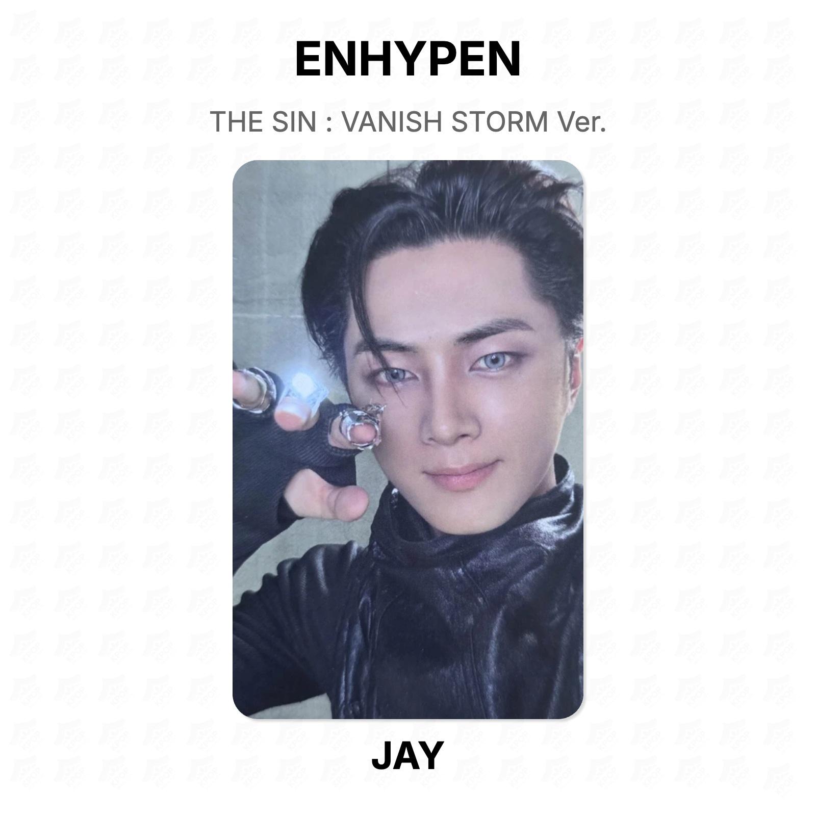 ENHYPEN THE SIN : VANISH STORM Ver. Official Photocard JAY 02