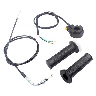 22 mm Vridbar Gasshåndtak og Kabel Motorsykkel Tilbehør for 2-takts Motor 80 60 50cc Minisykkel Gasshåndtak