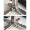 40*40mm Square Tube Connector solderless galvanizing Steel Joint Connector carbon steel Fixed Pipe Clamp Clip Fastener