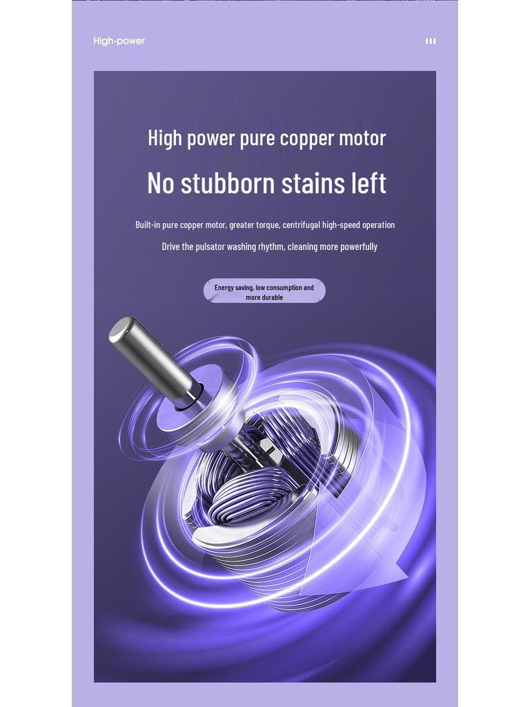 Compact Stackable Mini Washing Machine for Underwear & Socks - Portable and Ideal for Dormitory & Home Use.