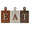 Wooden Eat Sign Set Cutting Board Kitchen Decor Sign Rustic Wall