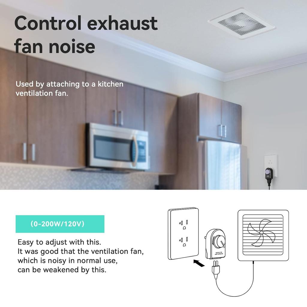 Aiwode Rotating Dimmer Switch,Soldering Iron Temperature Control,Electric Fan/Factory Electric Fan,Ventilation Fan,Power Controller,Desk Lamp,Dimming