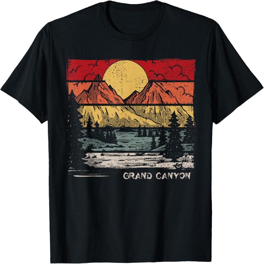 Retro Grand Canyon National Park US Vintage Grand Canyon T-Shirt(1) XXXXXL чёрный