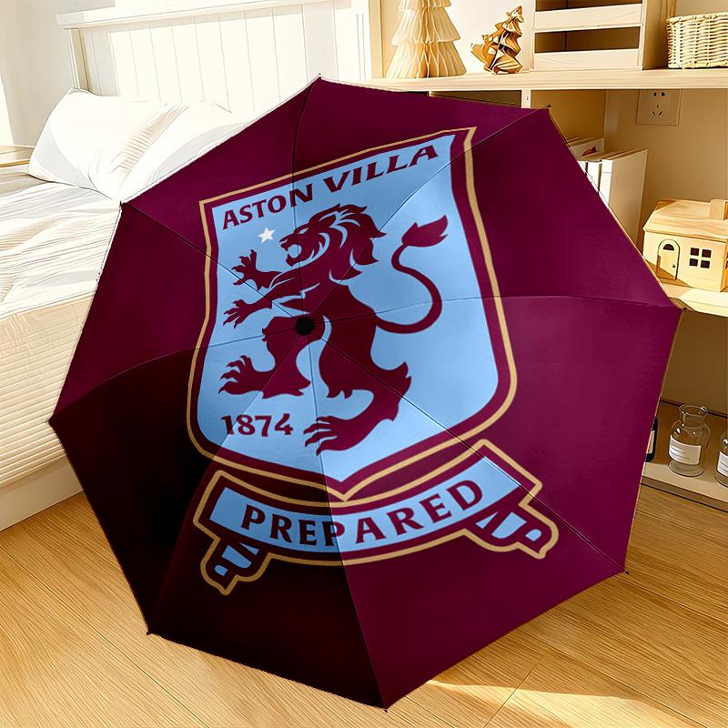 Football Club Emblem lion Umbrella 8-Frame for Travel, camping, Casual Lightweight Portable Umbrella, Essential for every family Holidays Gift